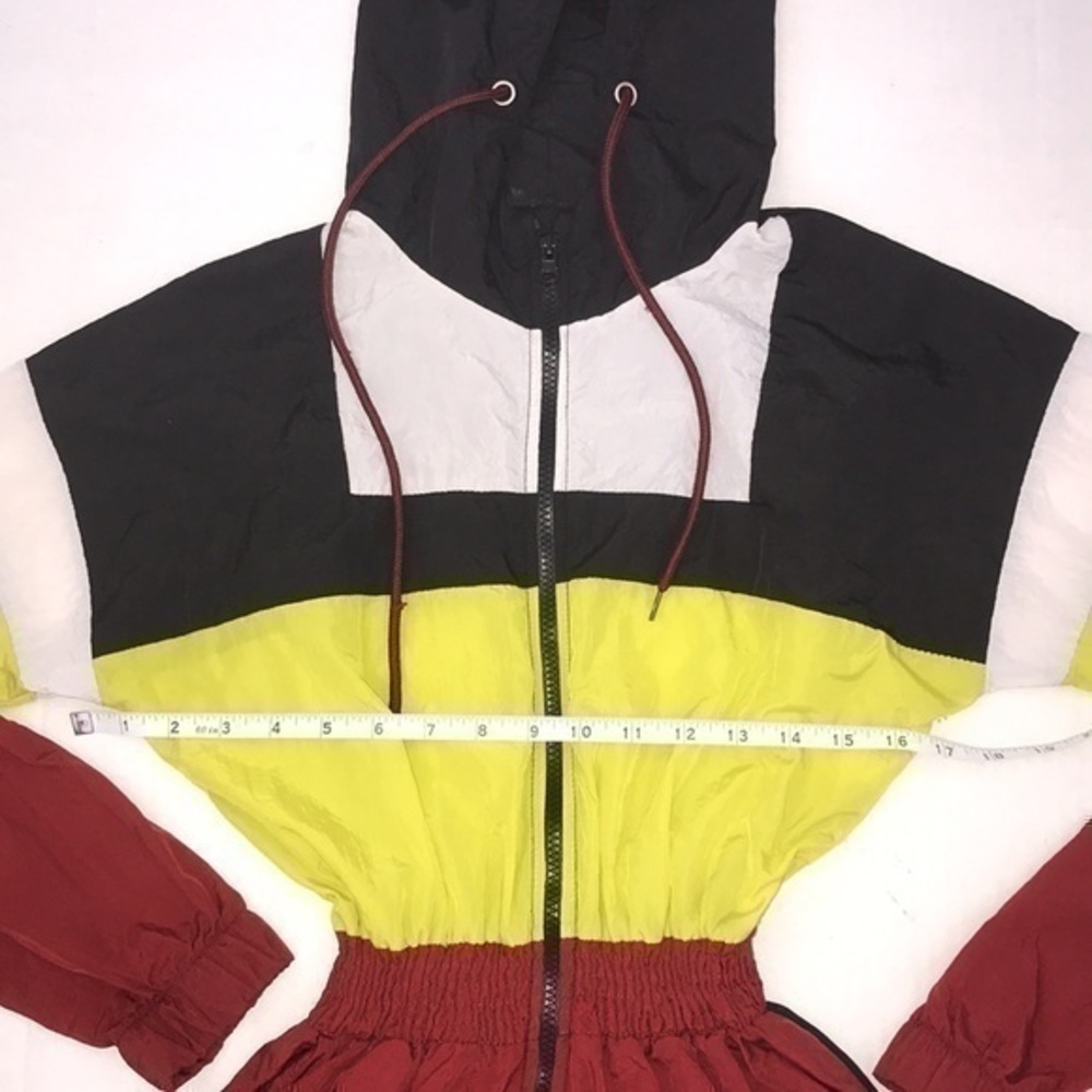 Color Block Front Zipper High Waist Jumpsuit - Picture 10 of 13